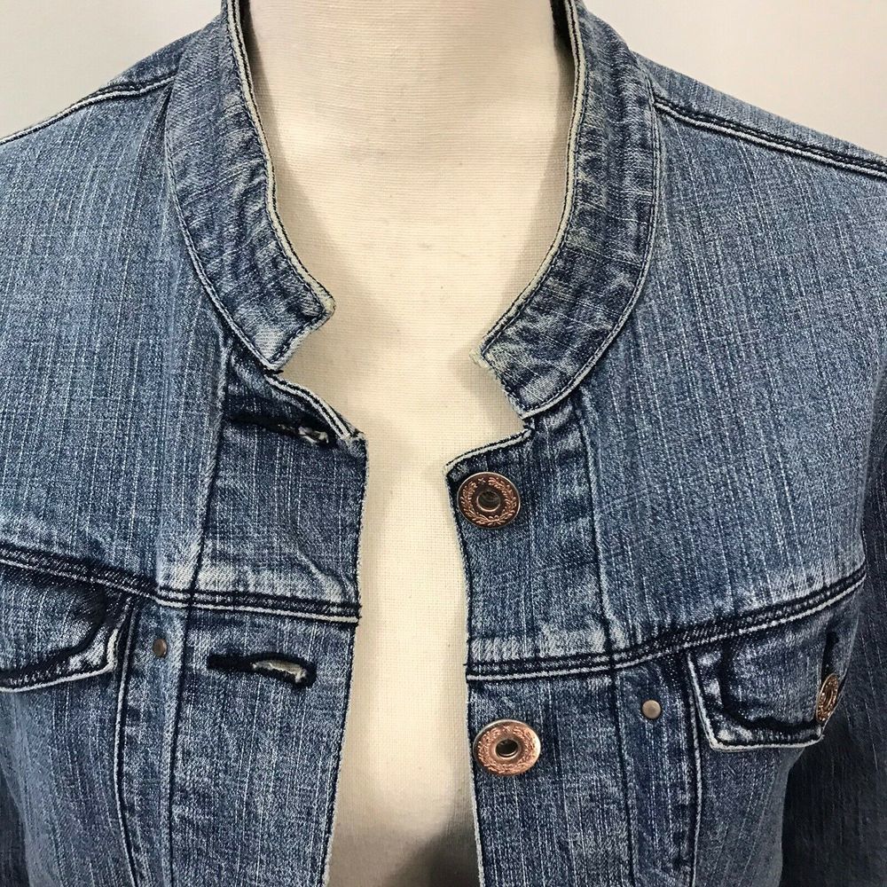 LEVI STRAUSS SIGNATURE JEAN JACKET WOMEN'S SIZE XL - Picture 3 of 8